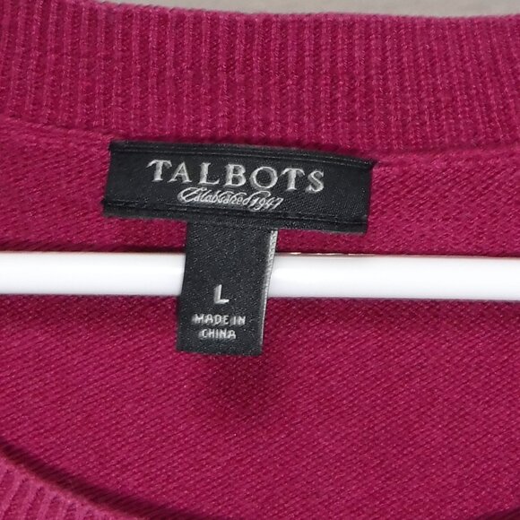 Talbots Ladies Mulberry Cable Knit Sweater - Picture 2 of 3